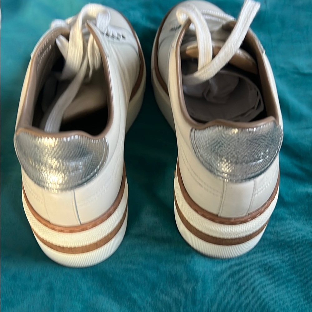 Hermes Calfskin Polo Sneakers 37.5 White - Picture 7 of 16